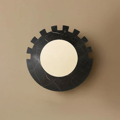 Checkered Disc Wall Sconce