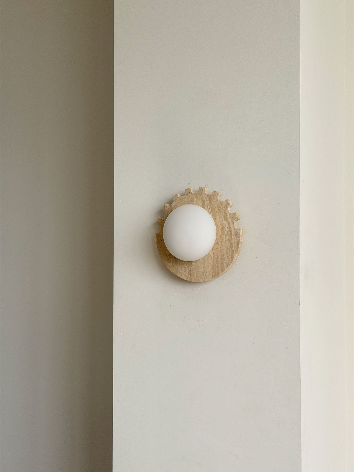 Checkered Disc Wall Sconce