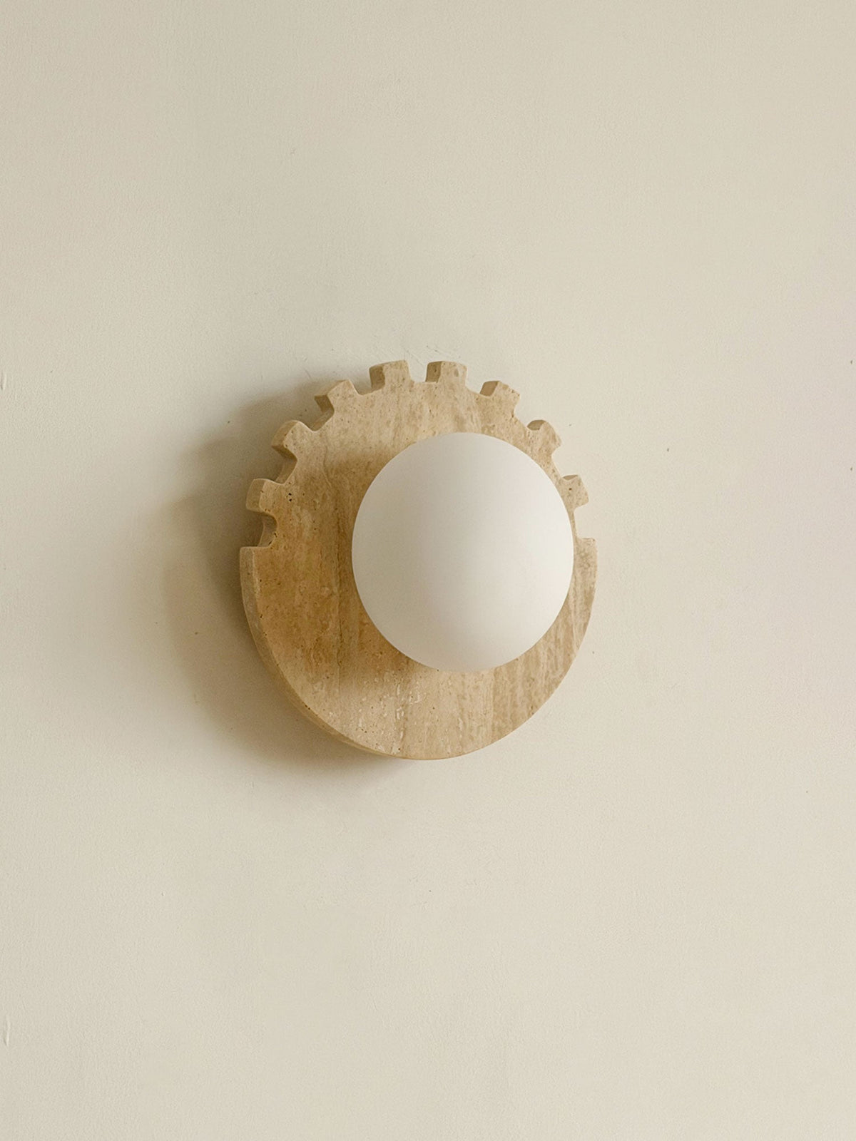 Checkered Disc Wall Sconce
