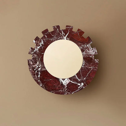 Checkered Disc Wall Sconce