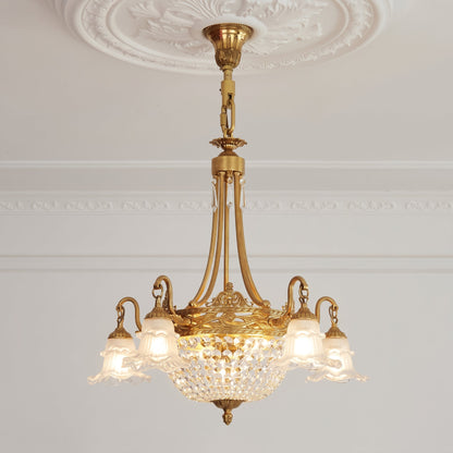 Cliveden Tulip Basket Chandelier