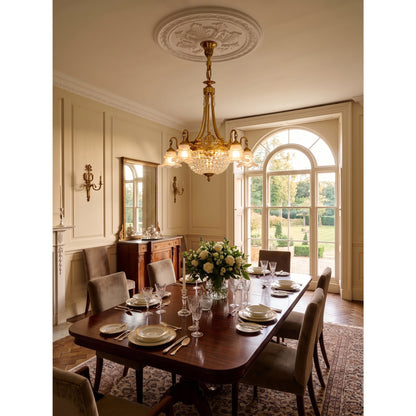Cliveden Tulip Basket Chandelier