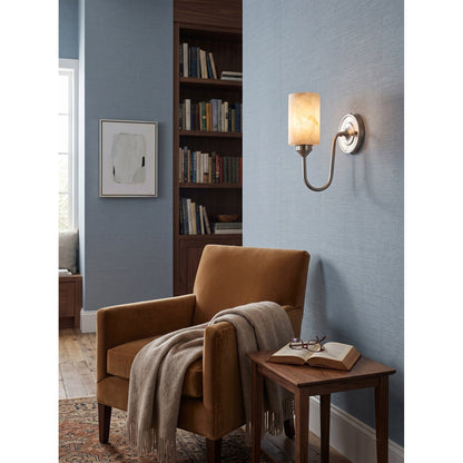 Clyde Alabaster Wall Sconce