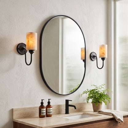 Clyde Alabaster Wall Sconce