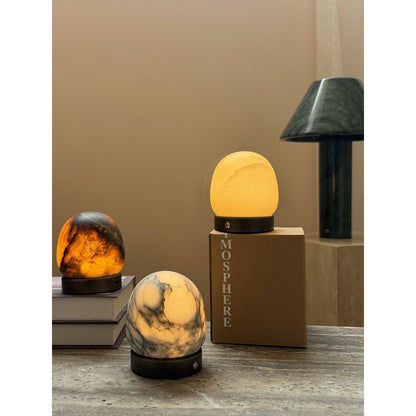 Cosmo Glow Alabaster Table Lamp (Built-in Battery)