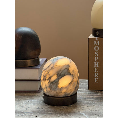 Cosmo Glow Alabaster Table Lamp (Built-in Battery)
