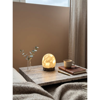 Cosmo Glow Alabaster Table Lamp (Built-in Battery)
