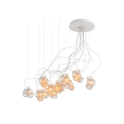 Cumulus Sculptural Glass Cluster Chandelier