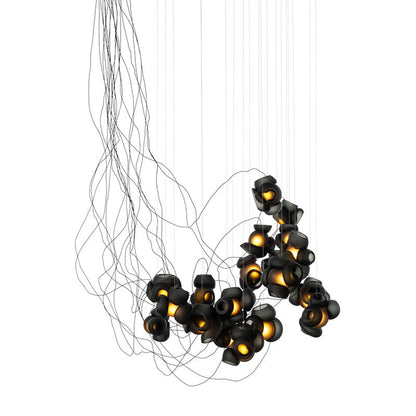 Cumulus Sculptural Glass Cluster Chandelier