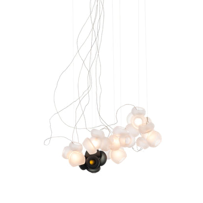 Cumulus Sculptural Glass Cluster Chandelier