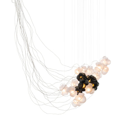 Cumulus Sculptural Glass Cluster Chandelier