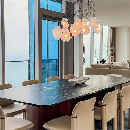 Cumulus Sculptural Glass Cluster Chandelier