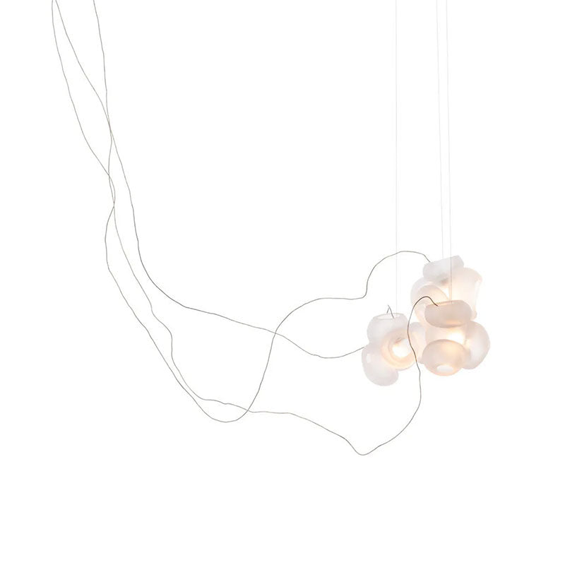 Cumulus Sculptural Glass Cluster Chandelier