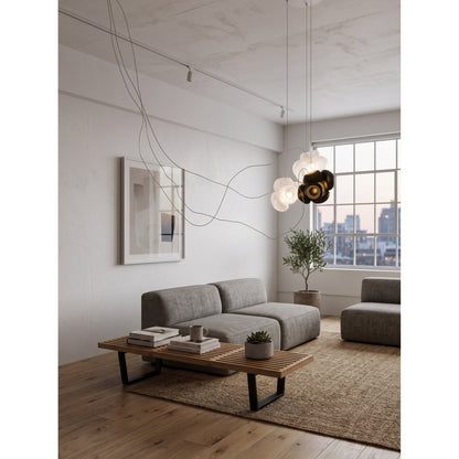 Cumulus Sculptural Glass Cluster Chandelier