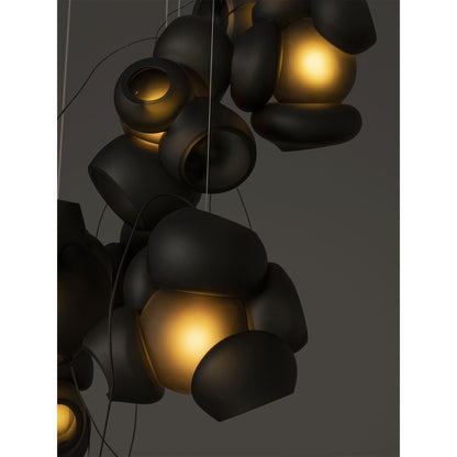 Cumulus Sculptural Glass Cluster Chandelier