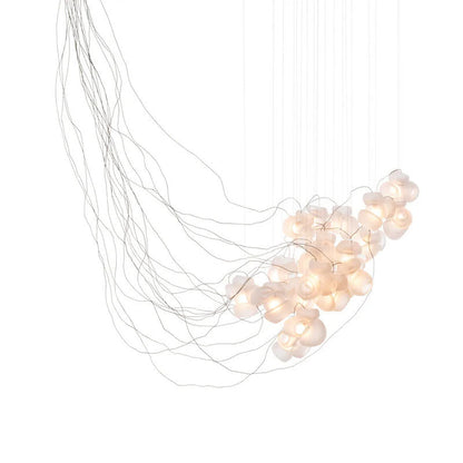 Cumulus Sculptural Glass Cluster Chandelier