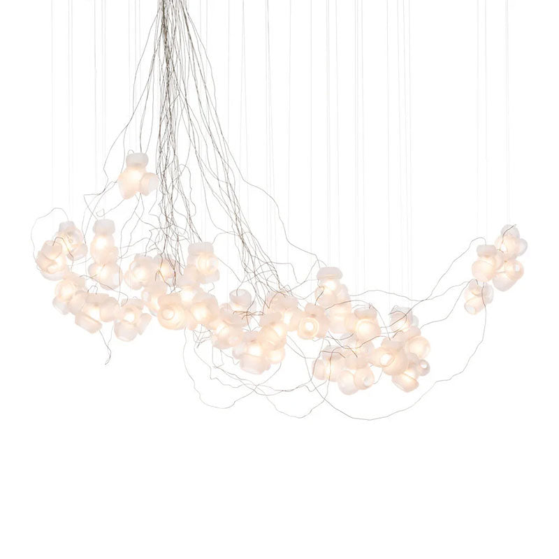 Cumulus Sculptural Glass Cluster Chandelier