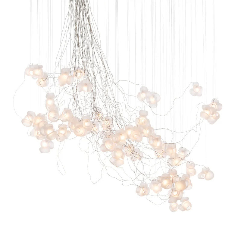 Cumulus Sculptural Glass Cluster Chandelier