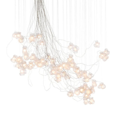 Cumulus Sculptural Glass Cluster Chandelier