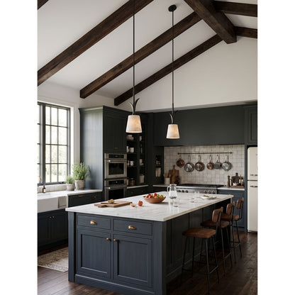 Deering Alabaster Pendant Lamp