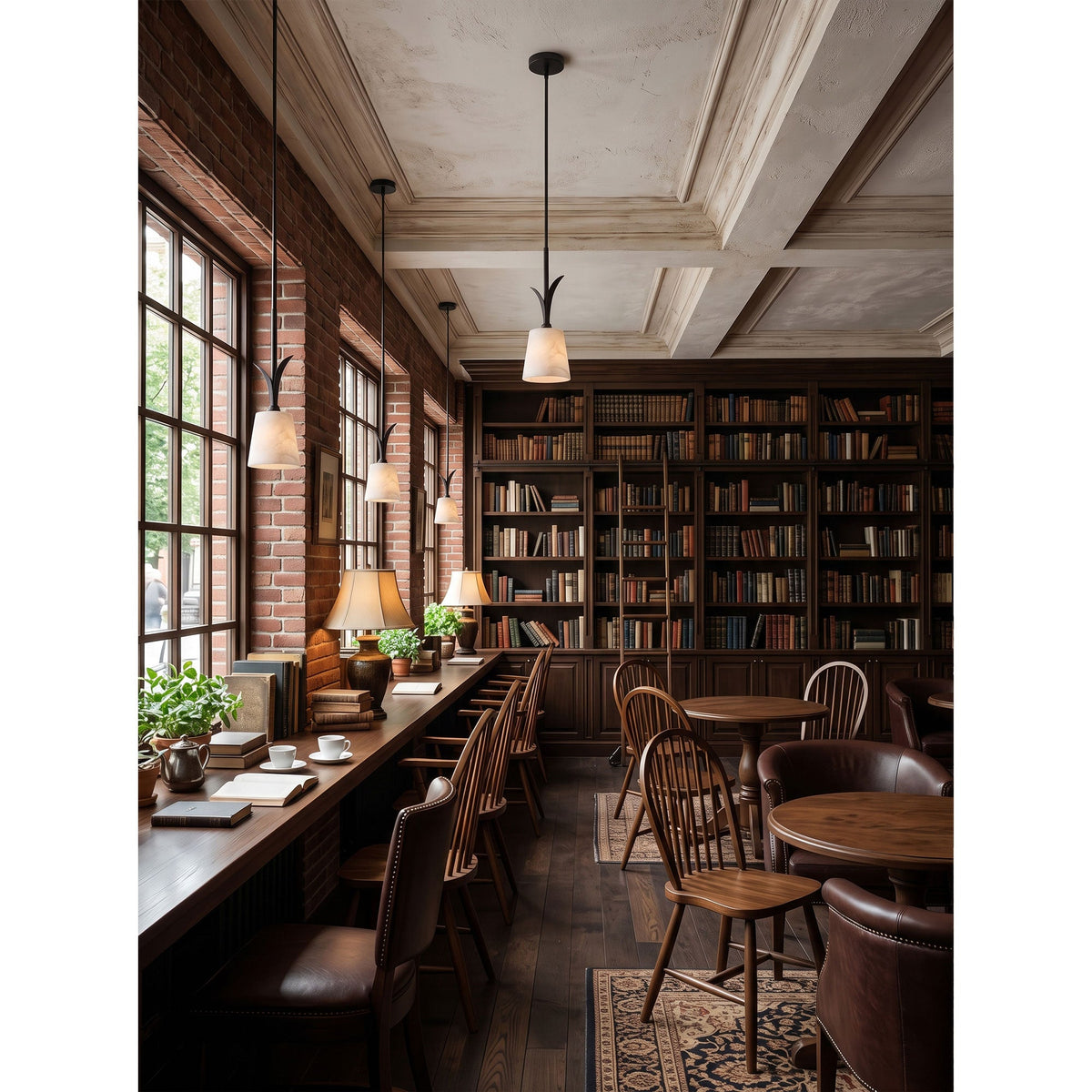 Deering Alabaster Pendant Lamp