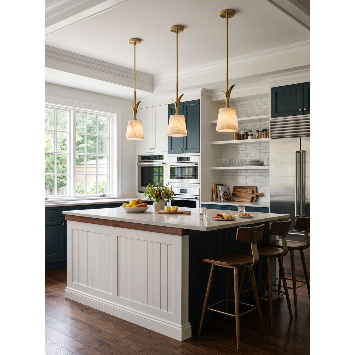 Deering Alabaster Pendant Lamp