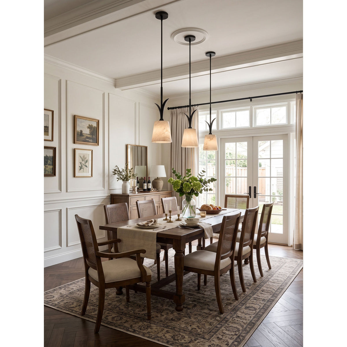 Deering Alabaster Pendant Lamp