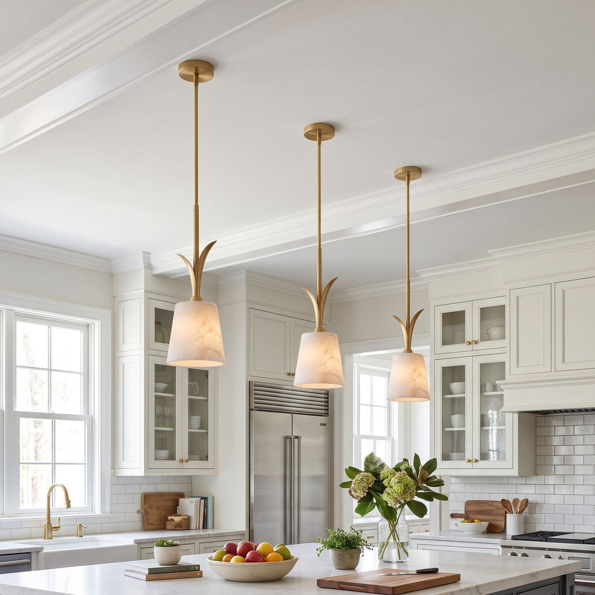 Deering Alabaster Pendant Lamp