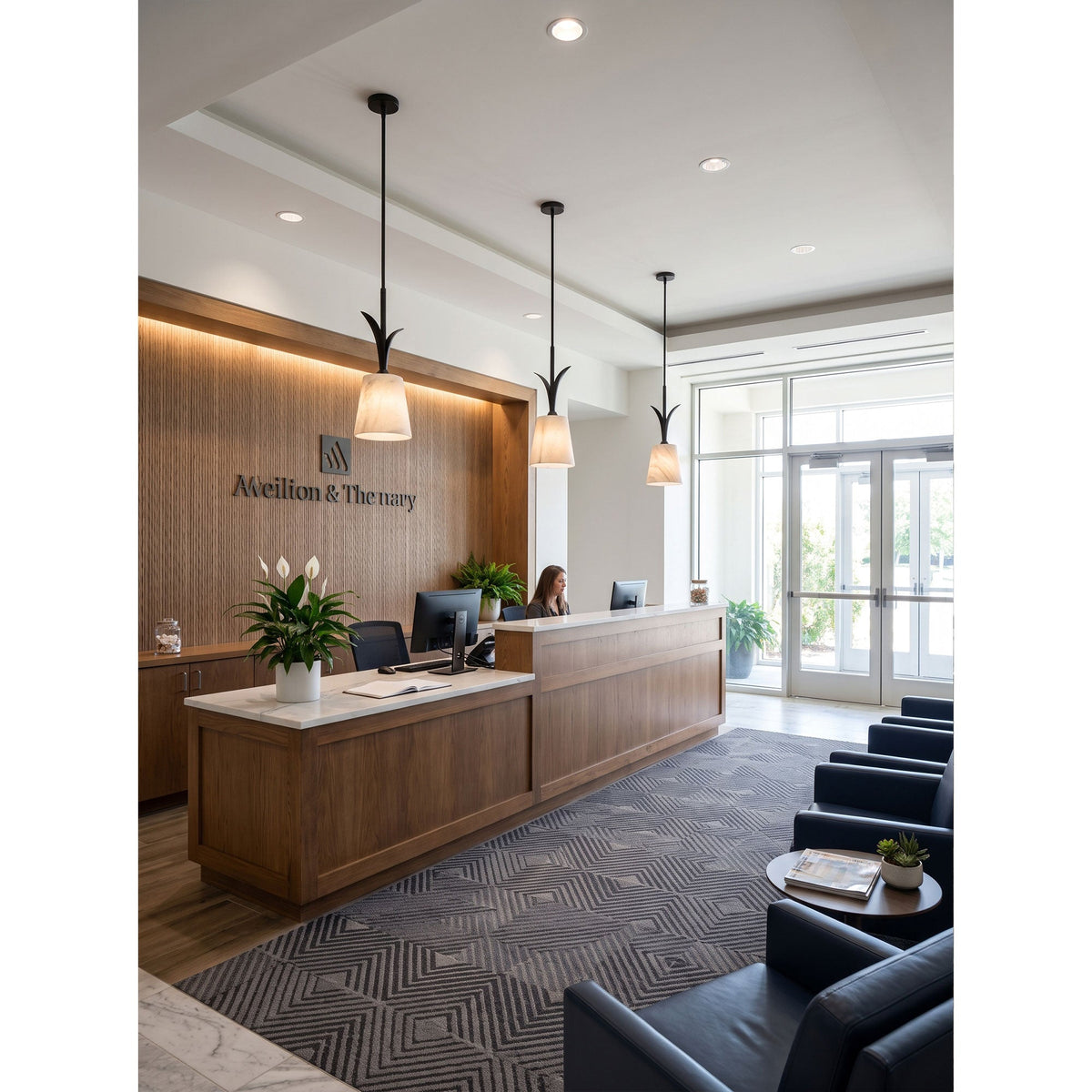 Deering Alabaster Pendant Lamp