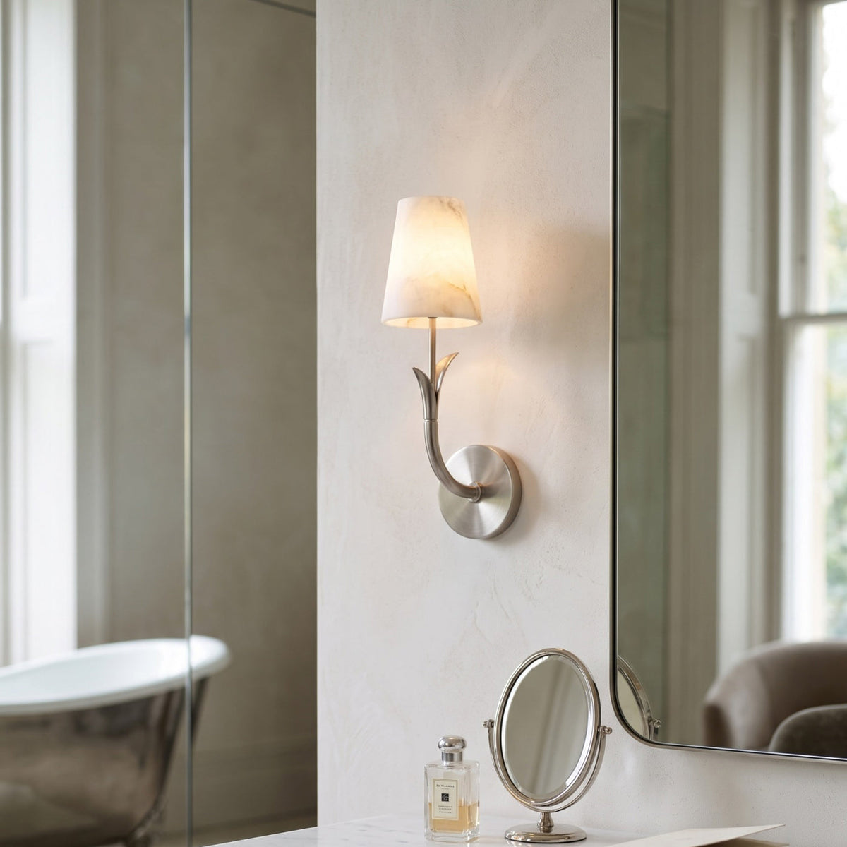 Deering Alabaster Wall Sconce