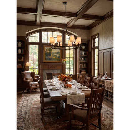 Devon Round Alabaster Chandelier