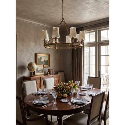 Devon Round Alabaster Chandelier