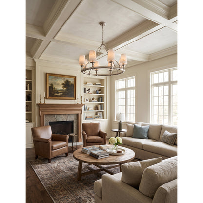 Devon Round Alabaster Chandelier