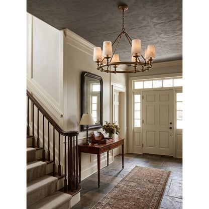 Devon Round Alabaster Chandelier