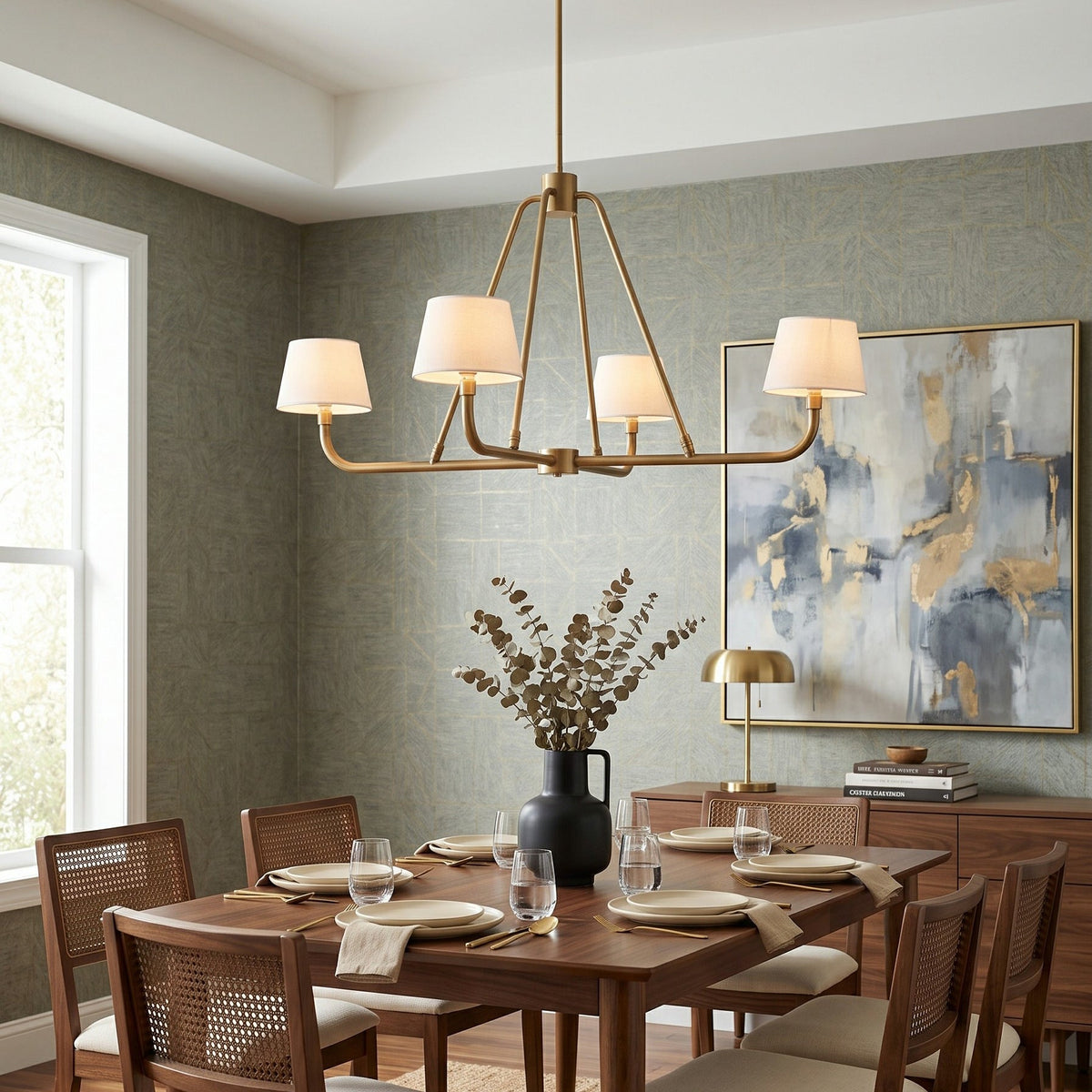 Dudley Brass Chandelier
