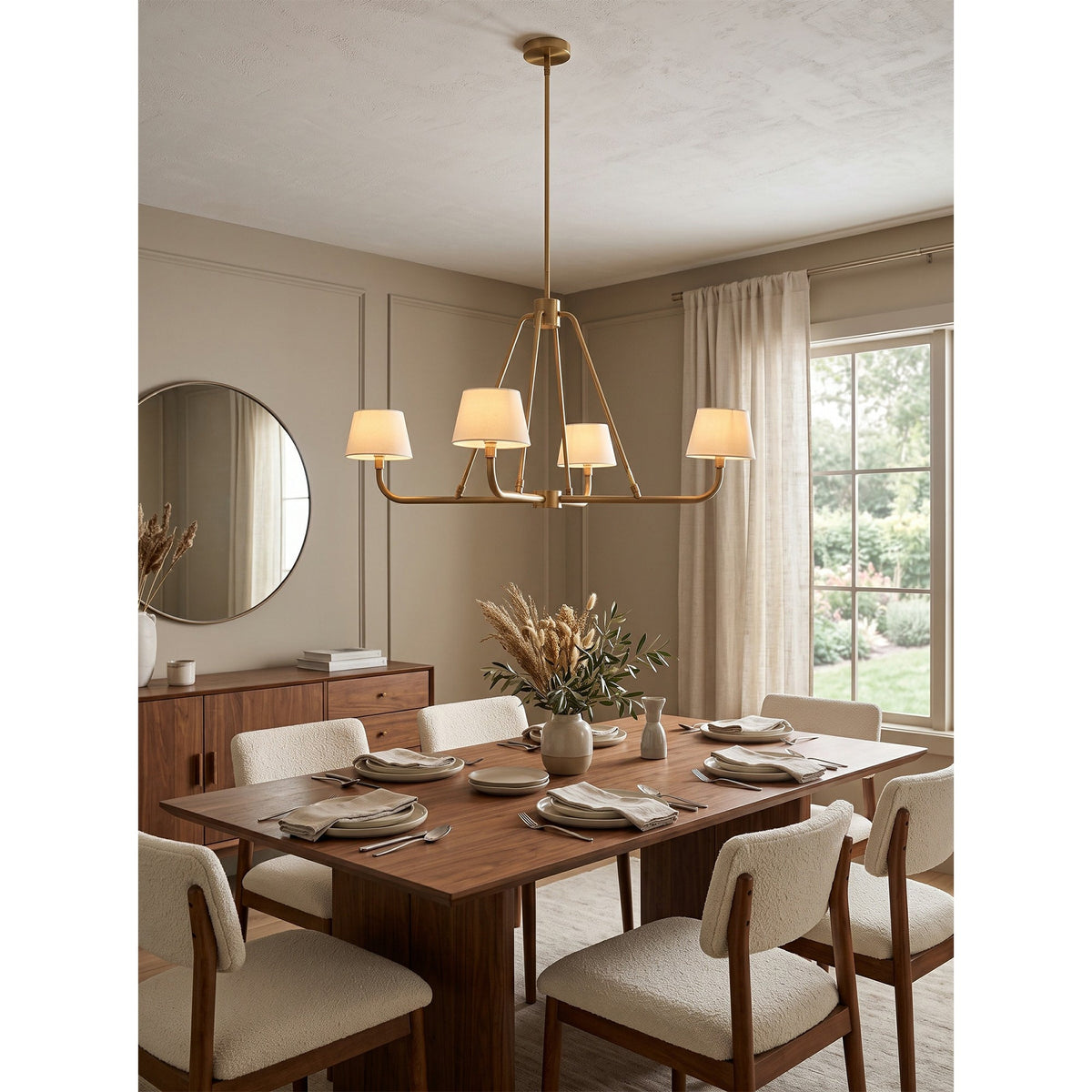 Dudley Brass Chandelier