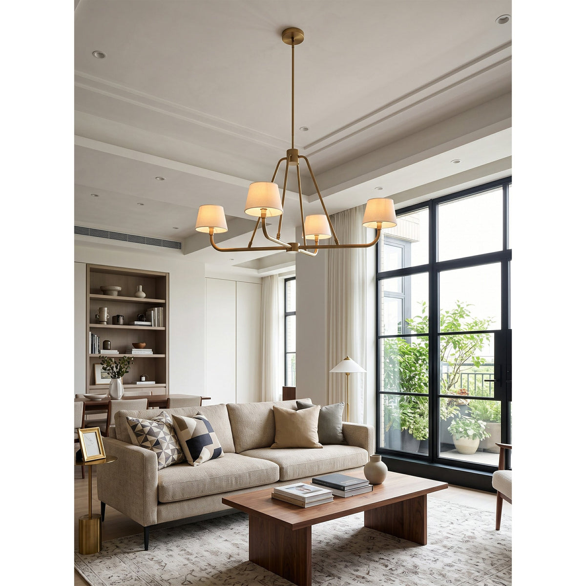 Dudley Brass Chandelier