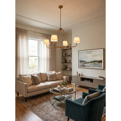 Dudley Brass Chandelier