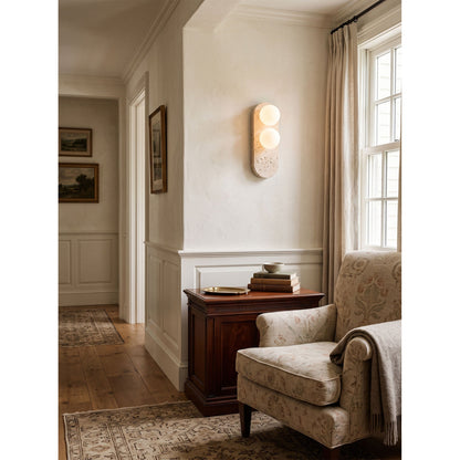 Eccolo Travertine Wall Sconce