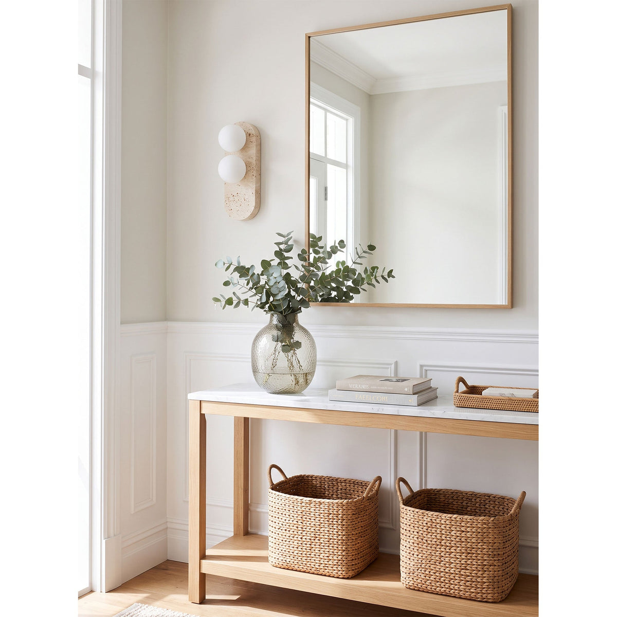 Eccolo Travertine Wall Sconce