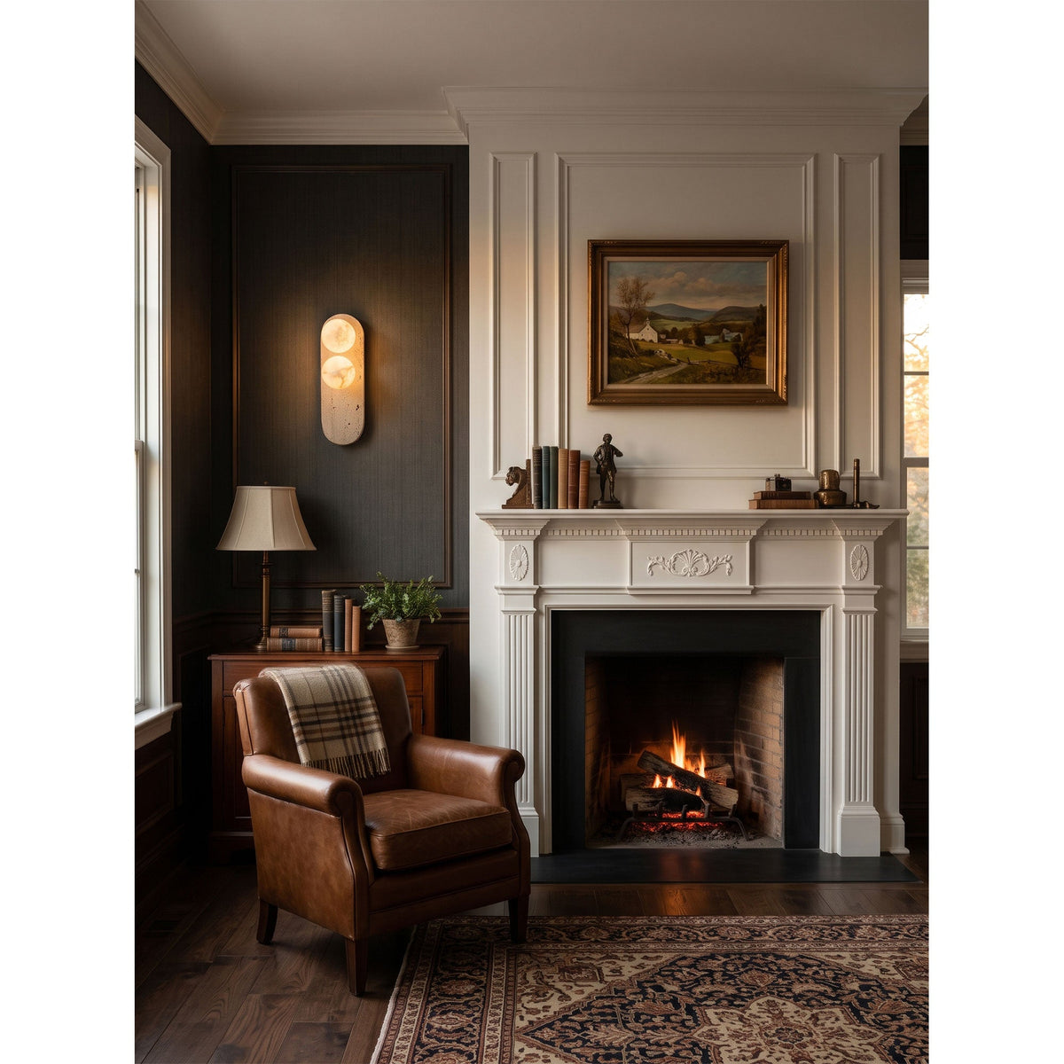 Eccolo Travertine Wall Sconce