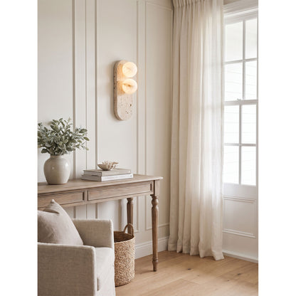 Eccolo Travertine Wall Sconce