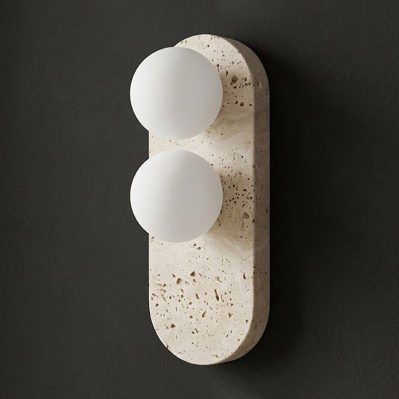 Eccolo Travertine Wall Sconce