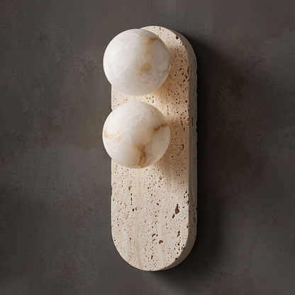 Eccolo Travertine Wall Sconce
