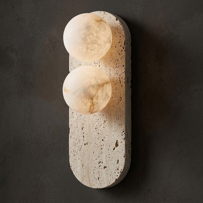 Eccolo Travertine Wall Sconce