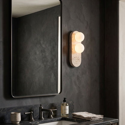 Eccolo Travertine Wall Sconce