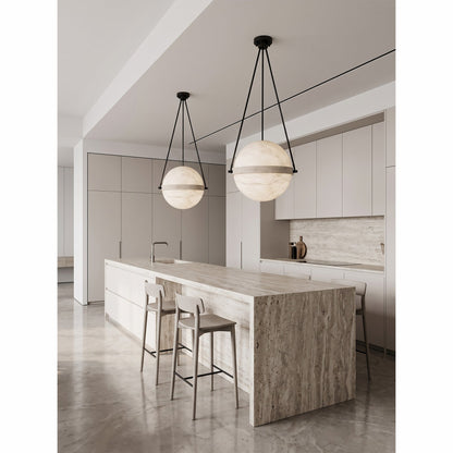 Ecliptane Orbital Alabaster Pendant Lamp