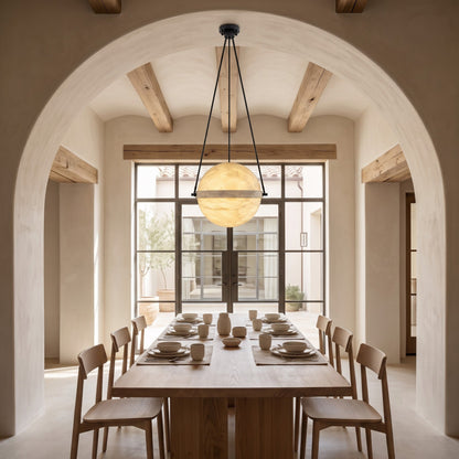 Ecliptane Orbital Alabaster Pendant Lamp