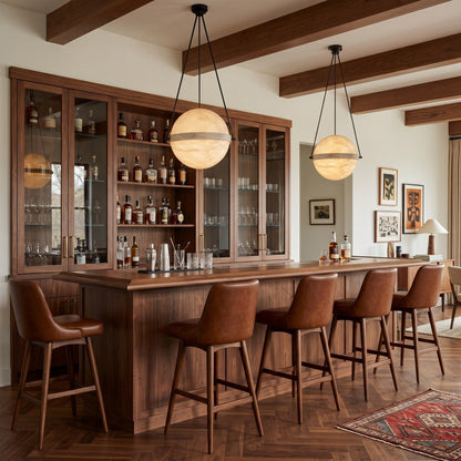 Ecliptane Orbital Alabaster Pendant Lamp