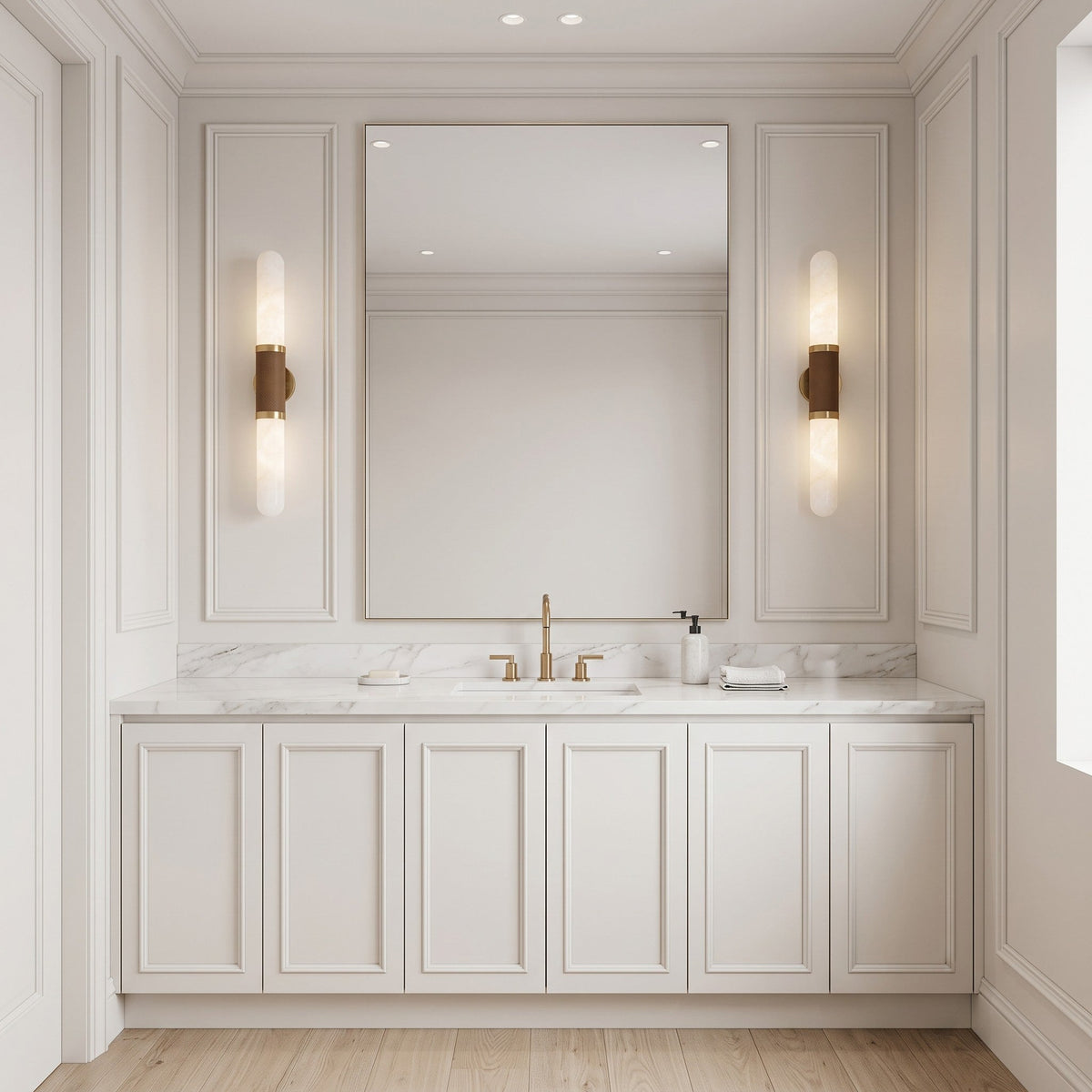 Elthara Alabaster Wall Sconce